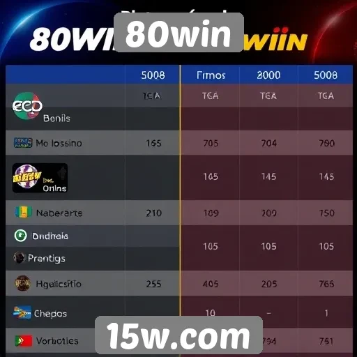 Comparação entre 80win e outros sites de jogos online